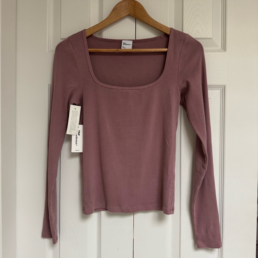 Aritzia Homestretch Rib Squareneck Longsleeve